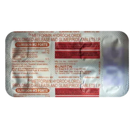 glimison m2 forte tablet 10's
